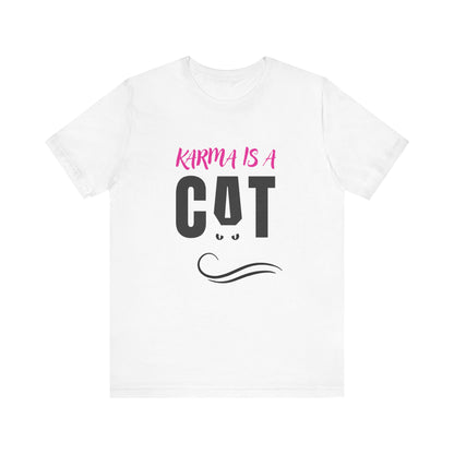 Karma Is A CAT Swiftie Midnight Tee SHIRT For Cat Lover