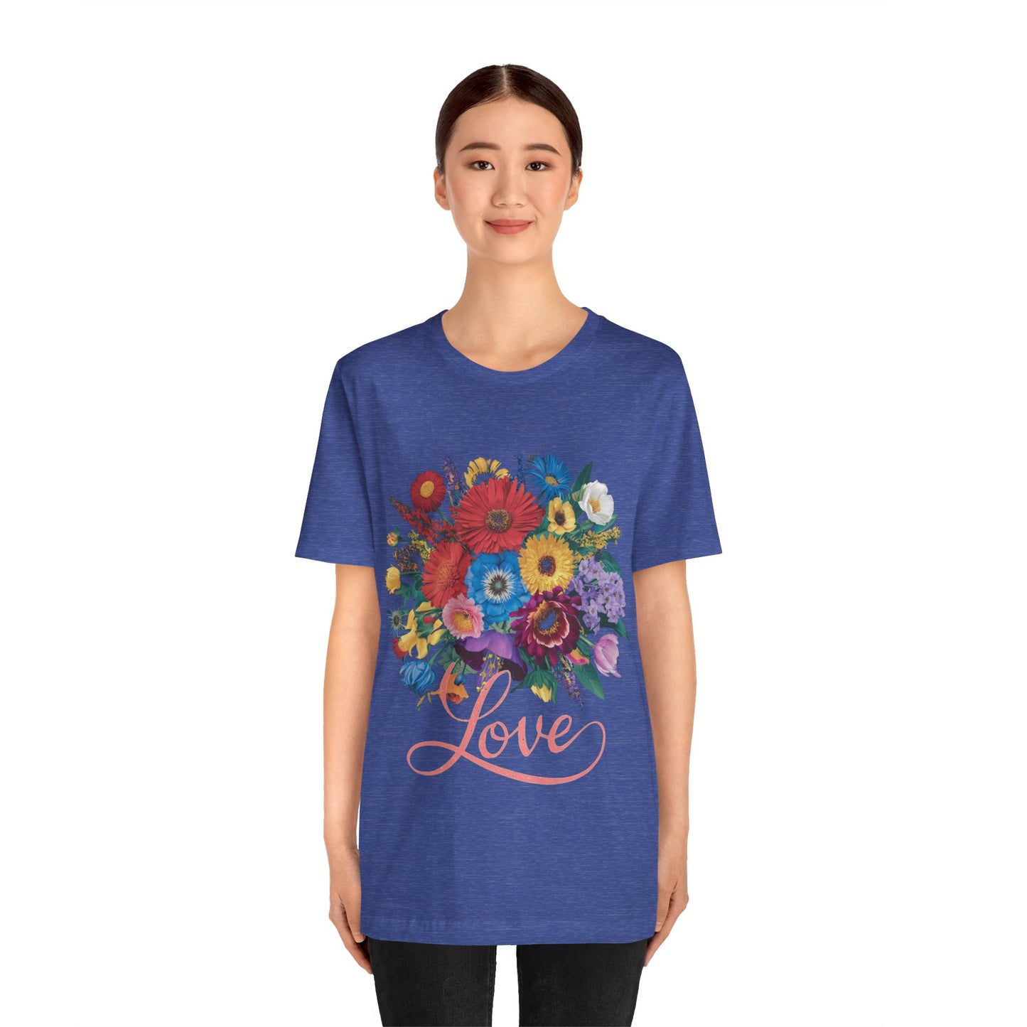 Lover FLower Womens T-Shirt Cotton