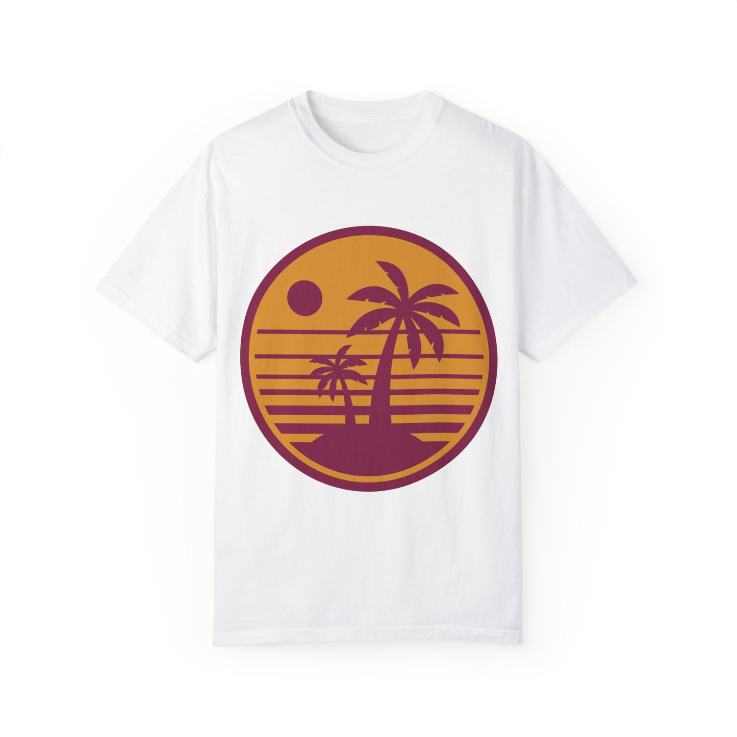 T-shirt unisex Palme tramonto