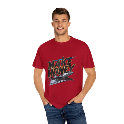 Make Money Plane and Moon Men's T-shirt