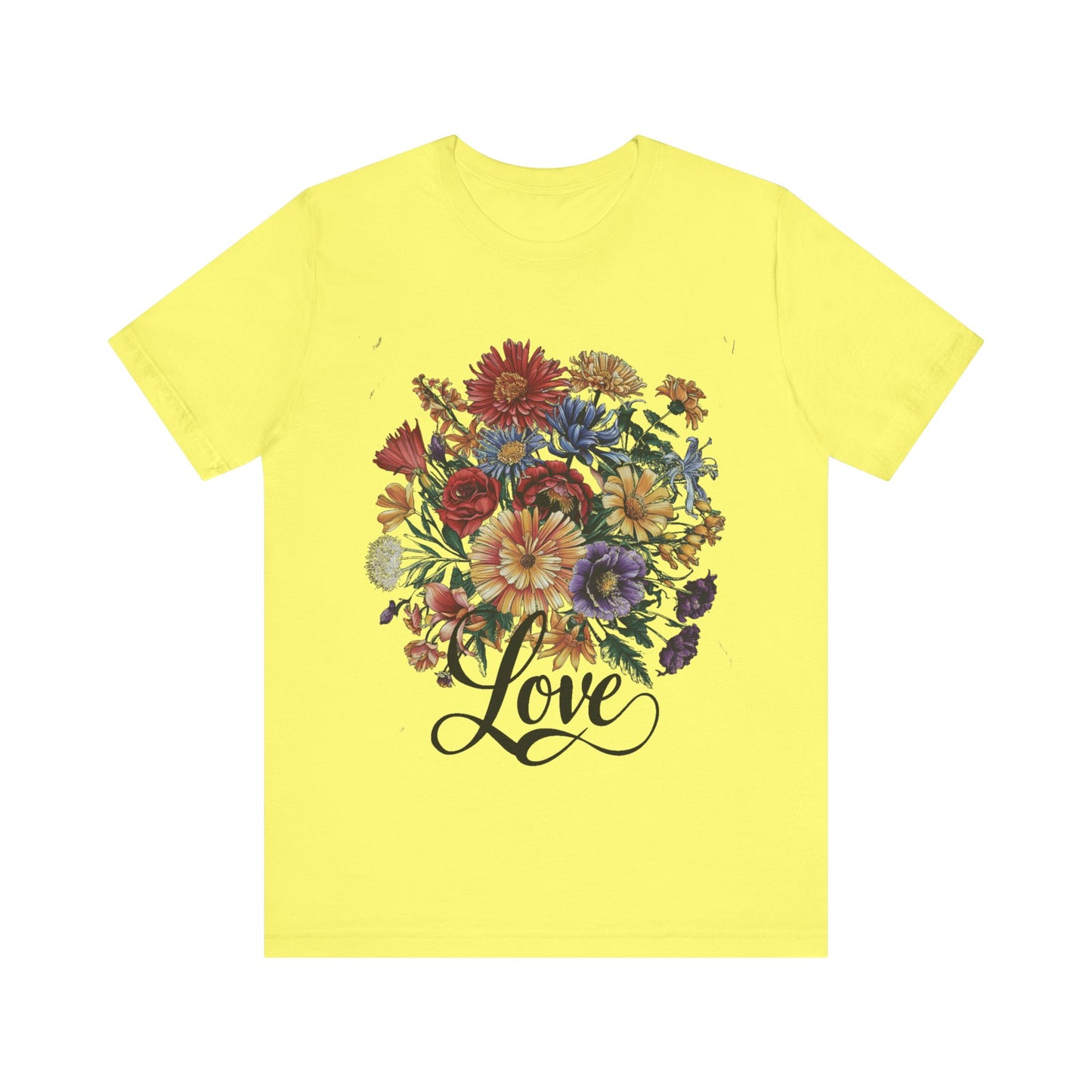 Love Flower 2 T-Shirt Women Cotton