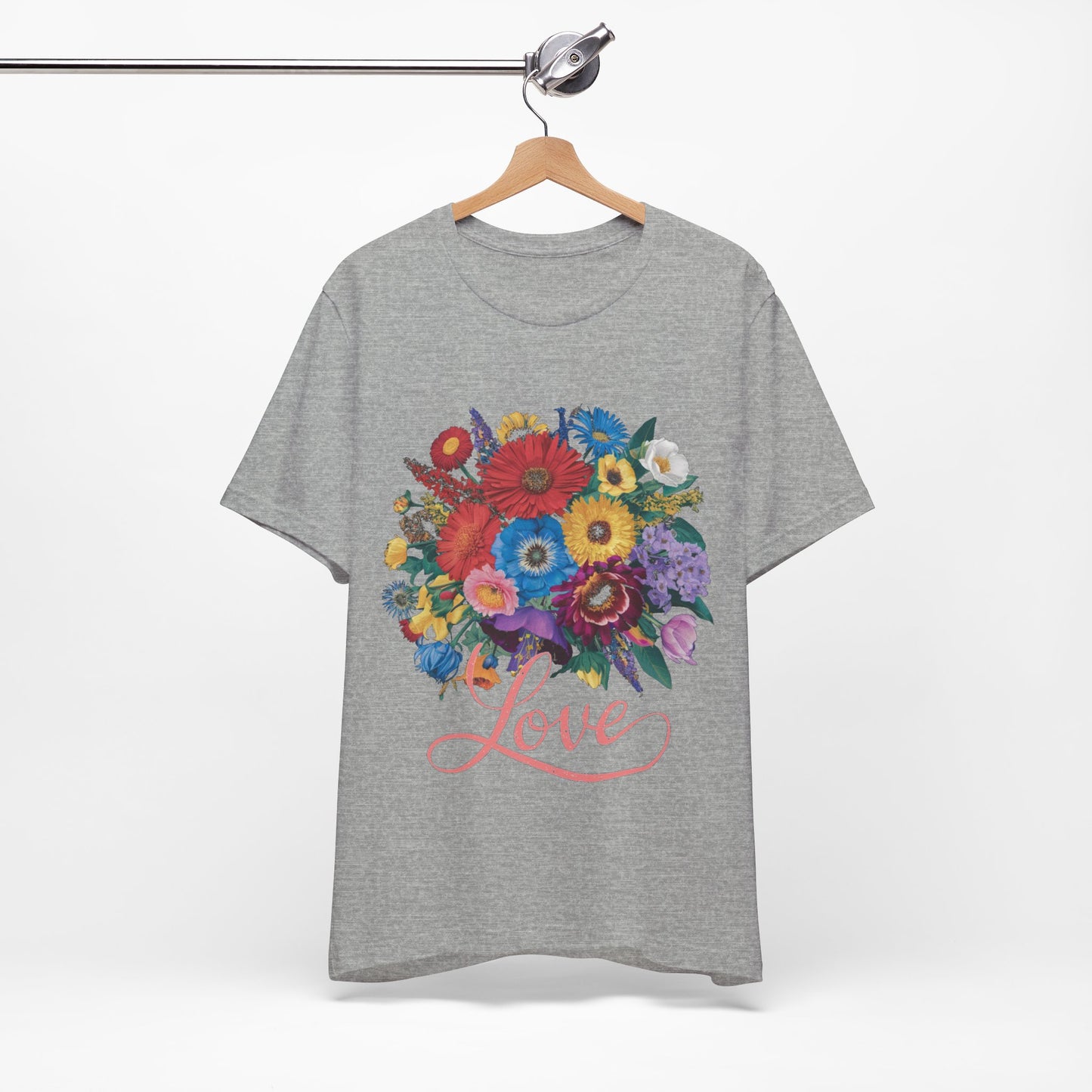 Lover FLower Womens T-Shirt Cotton