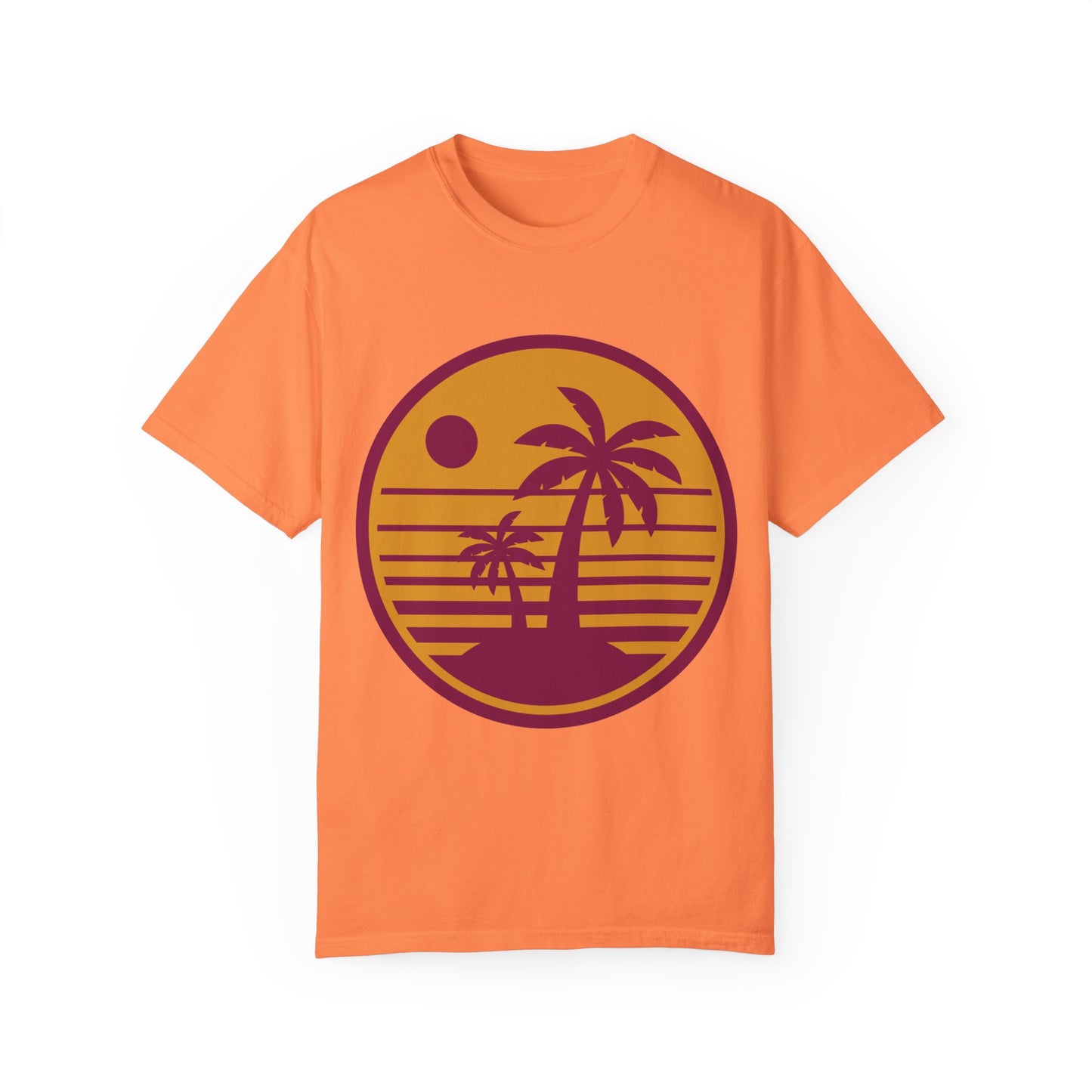 T-shirt unisex Palme tramonto