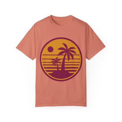 T-shirt unisex Palme tramonto