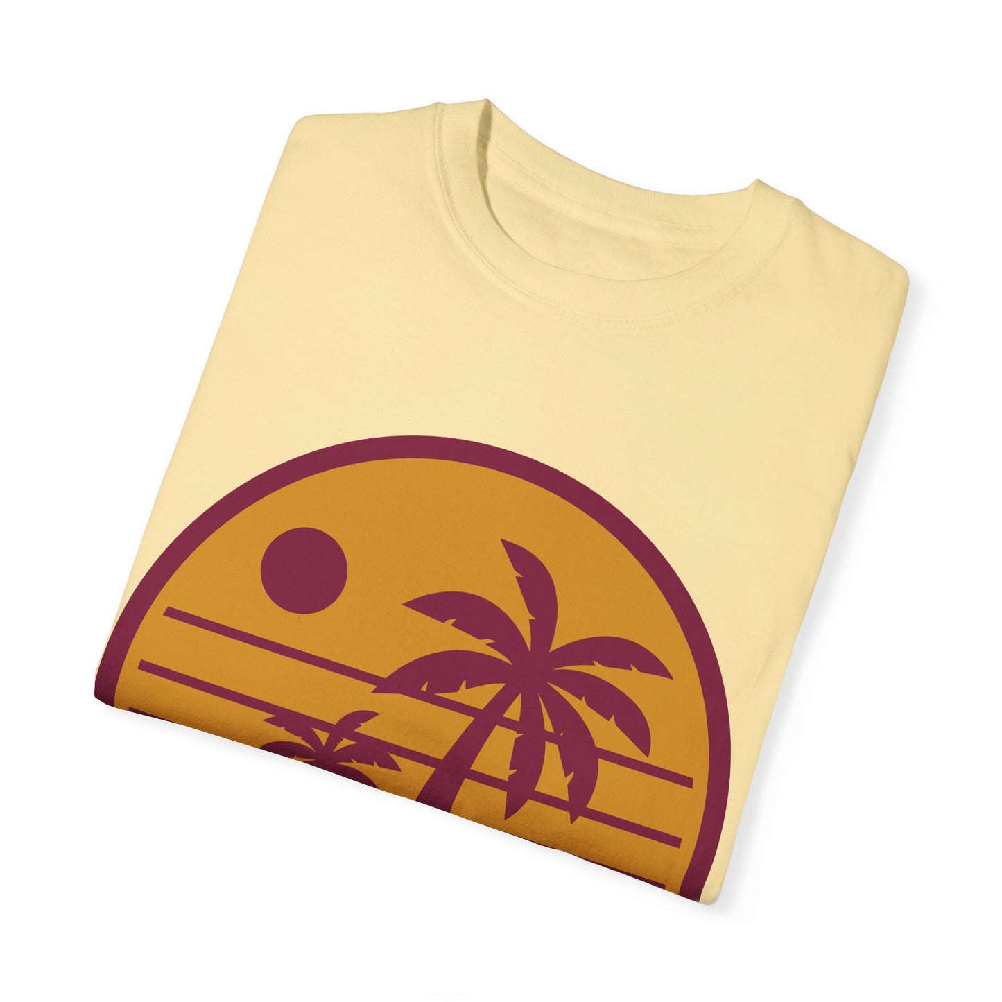 T-shirt unisex Palme tramonto