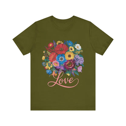 Lover FLower Womens T-Shirt Cotton