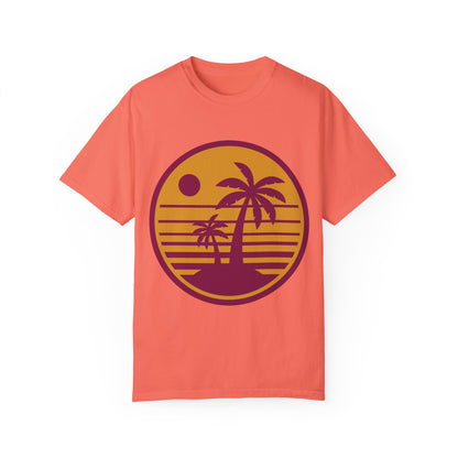 T-shirt unisex Palme tramonto