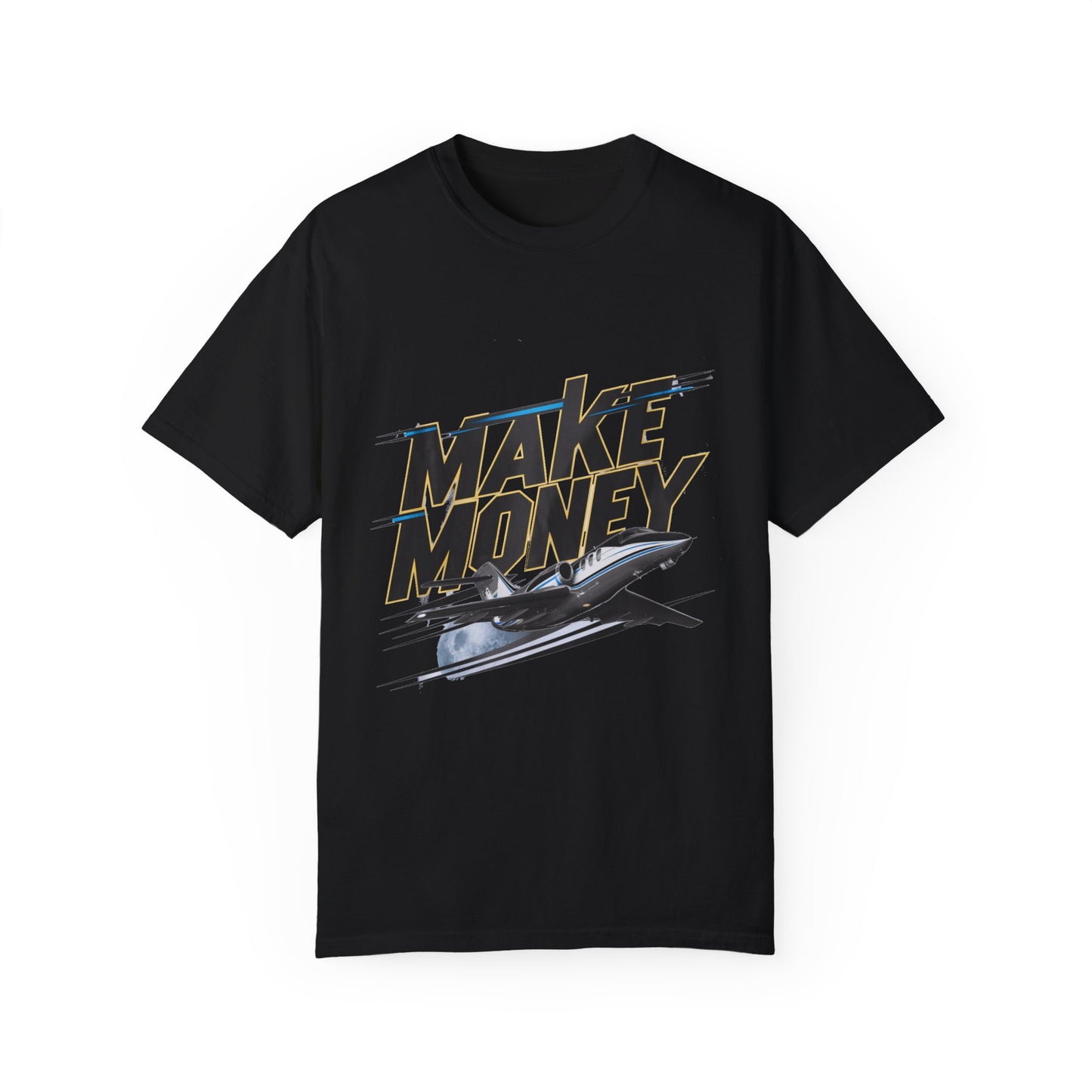 Make Money Plane and Moon Men's T-shirt