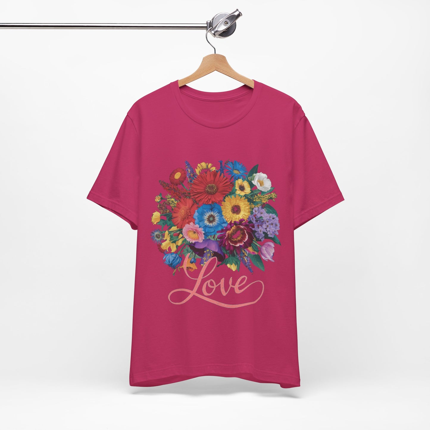 Lover FLower Womens T-Shirt Cotton