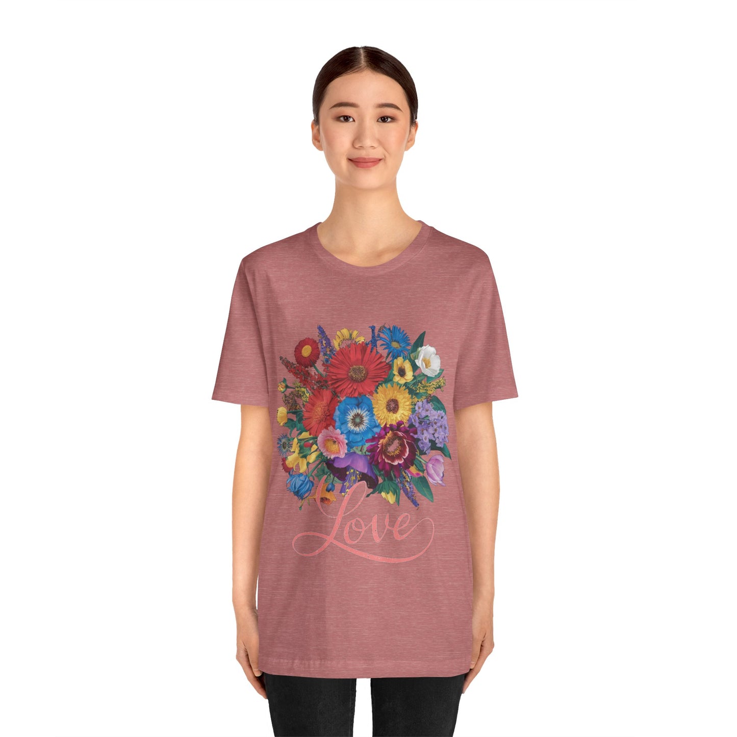 Lover FLower Womens T-Shirt Cotton