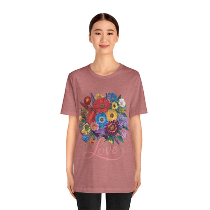 Lover FLower Womens T-Shirt Cotton