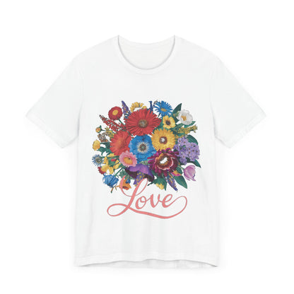 Lover FLower Womens T-Shirt Cotton