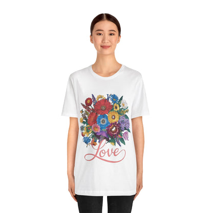 Lover FLower Womens T-Shirt Cotton