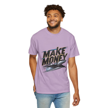 Make Money Plane and Moon Men's T-shirt