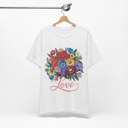 Lover FLower Womens T-Shirt Cotton