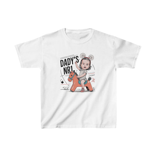 Dadd'y Nr.1 Girl Kids Heavy Cotton™ Tee