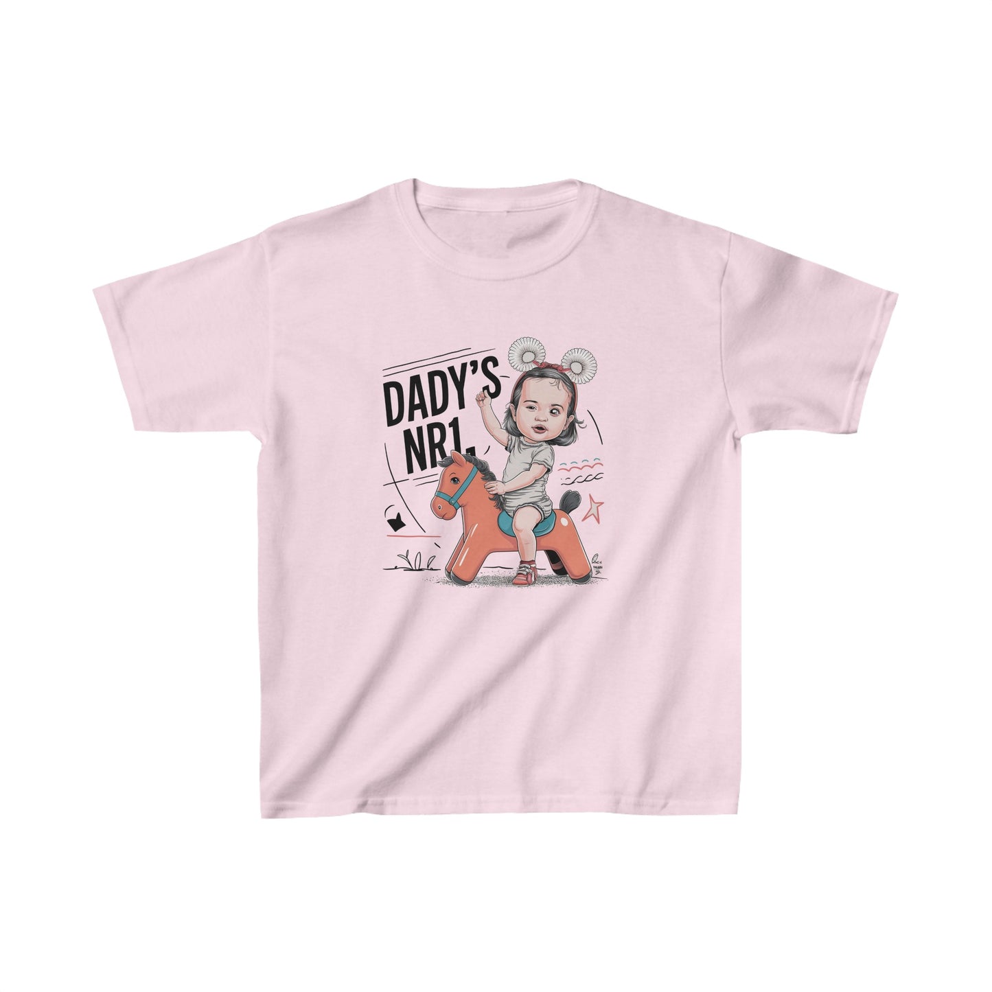 Dadd'y Nr.1 Girl Kids Heavy Cotton™ Tee