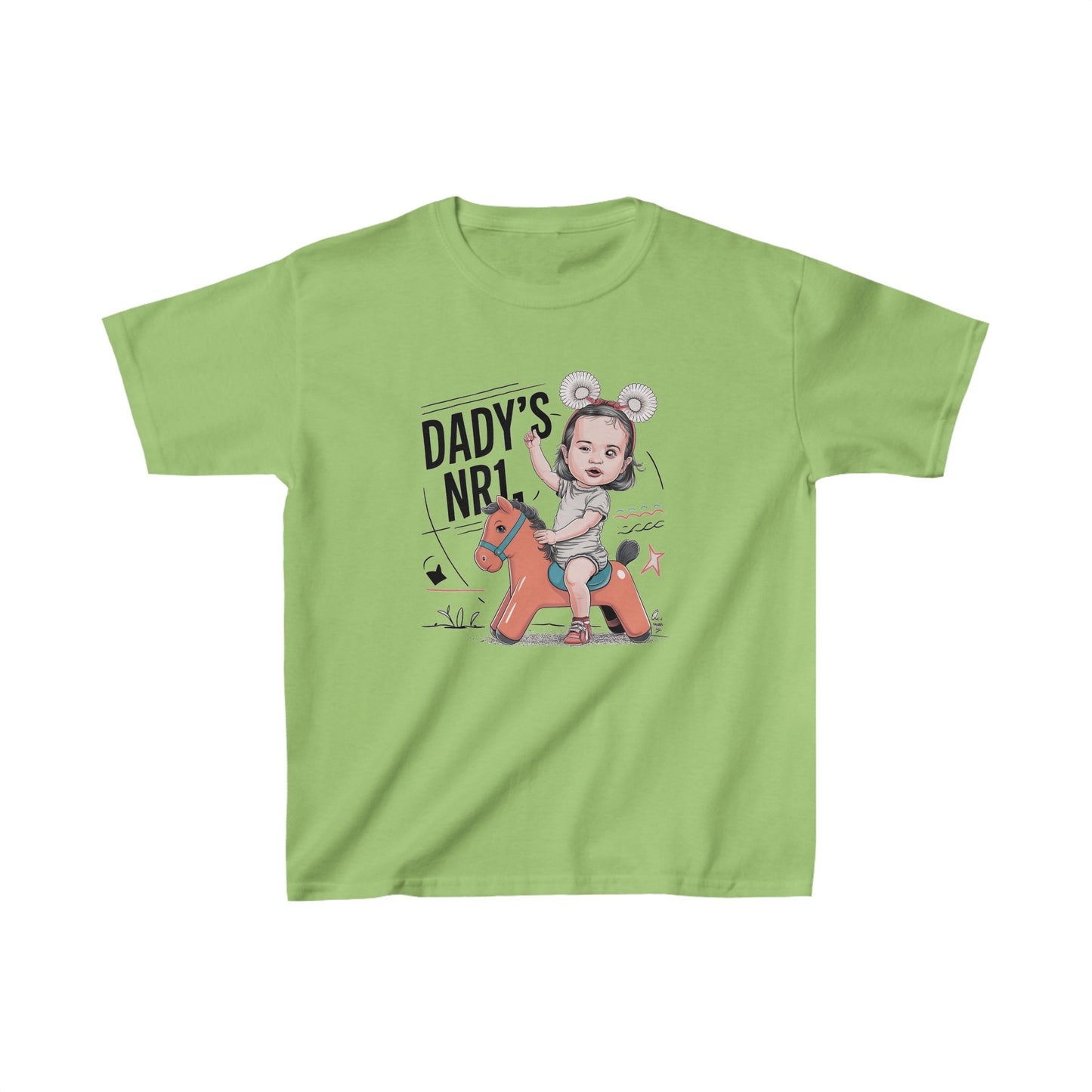 Dadd'y Nr.1 Girl Kids Heavy Cotton™ Tee