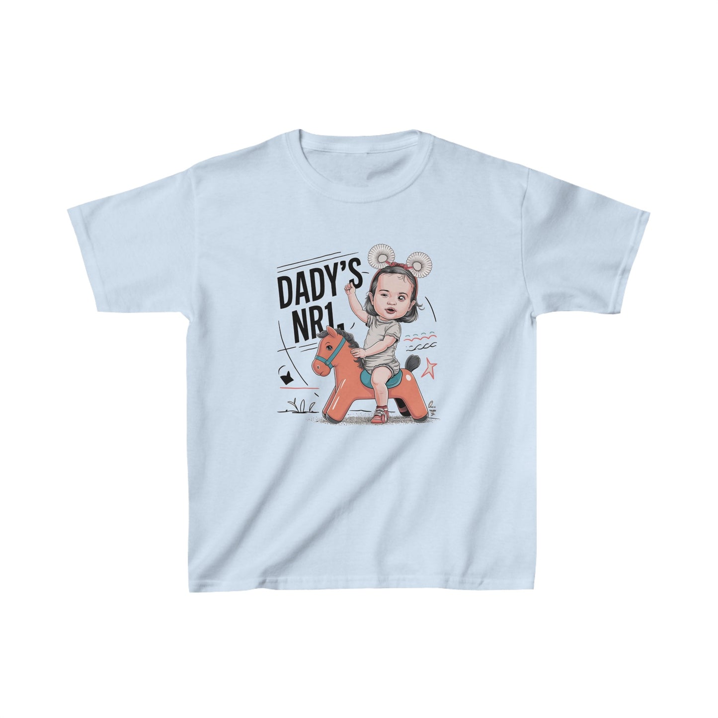 Dadd'y Nr.1 Girl Kids Heavy Cotton™ Tee