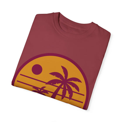 T-shirt unisex Palme tramonto