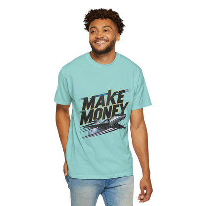 Make Money Plane and Moon Men's T-shirt