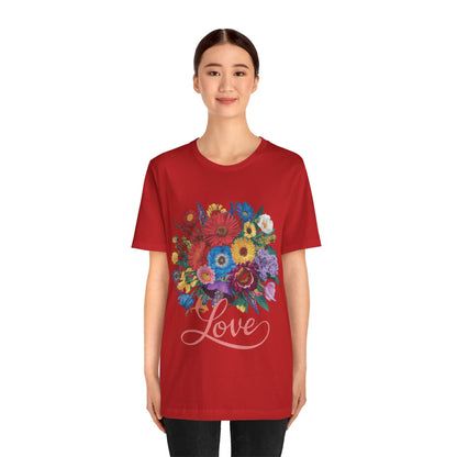 Lover FLower Womens T-Shirt Cotton