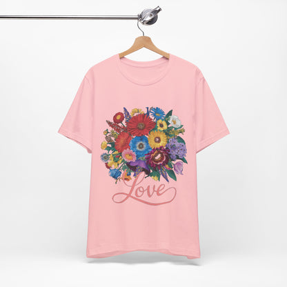 Lover FLower Womens T-Shirt Cotton