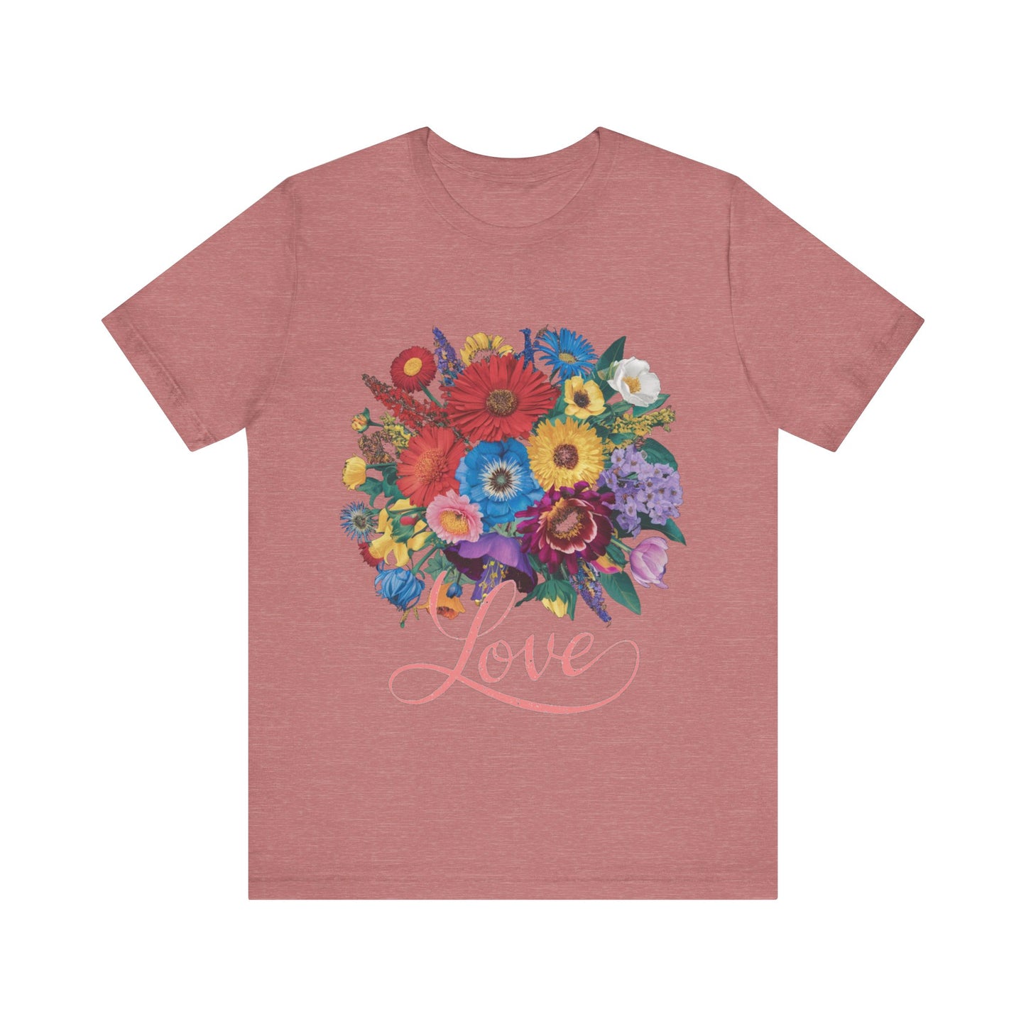 Lover FLower Womens T-Shirt Cotton