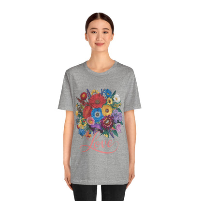 Lover FLower Womens T-Shirt Cotton