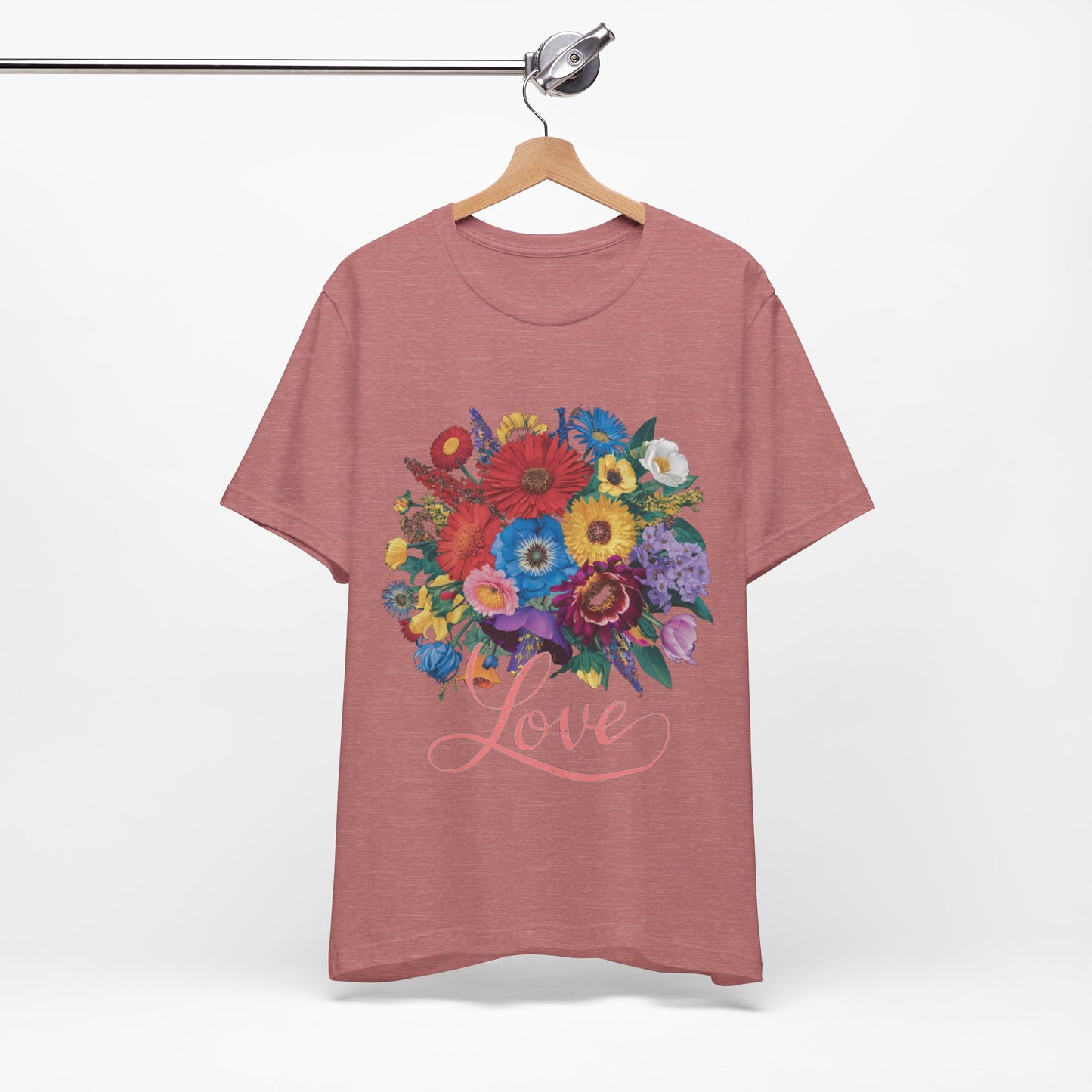 Lover FLower Womens T-Shirt Cotton