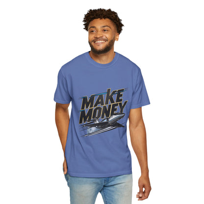 Make Money Plane and Moon Men's T-shirt