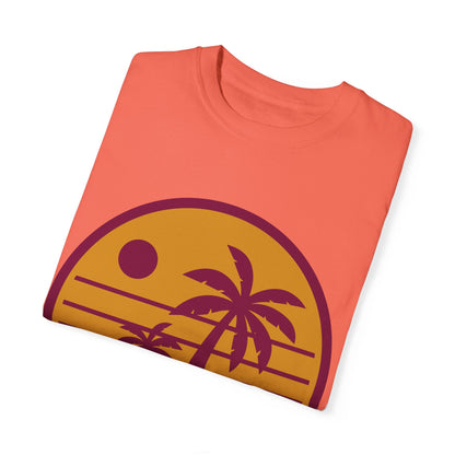 T-shirt unisex Palme tramonto