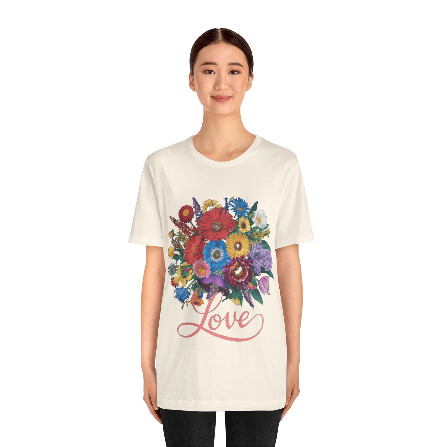 Lover FLower Womens T-Shirt Cotton