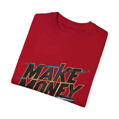 Make Money Plane and Moon Men's T-shirt