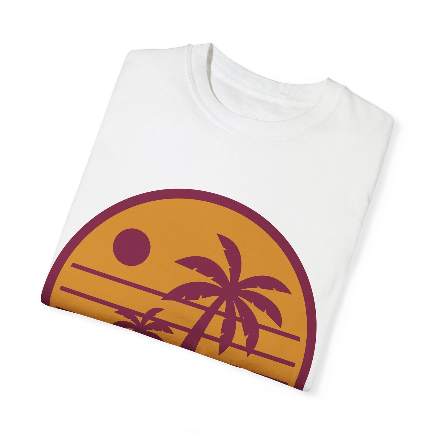 T-shirt unisex Palme tramonto