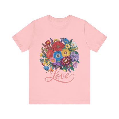 Lover FLower Womens T-Shirt Cotton